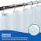 Kenney Mfg Water Repellant Jacquard Fabric Shower Curtain, 70in W x 72in H, Ashley Blue KN61307PS - alternate 2